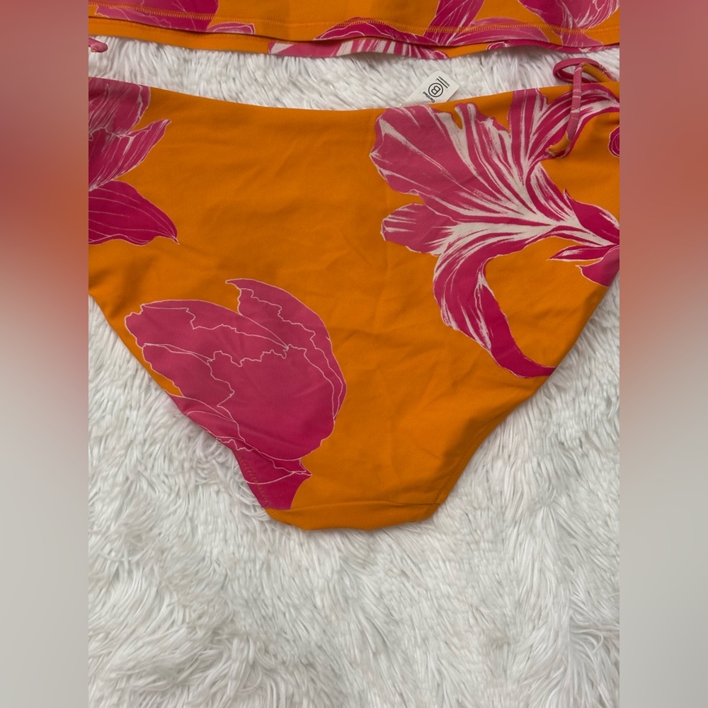 Athleta Orange and Pink Floral Intimate Set - Picture 7 of 8